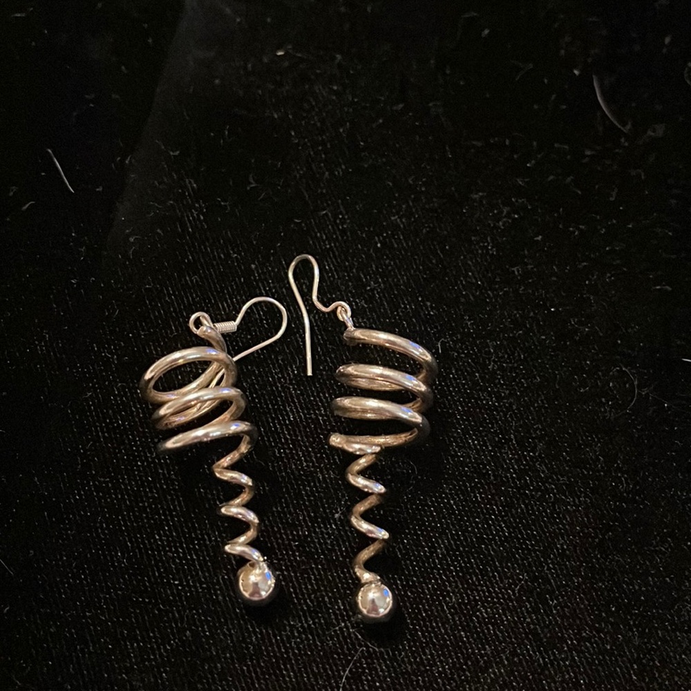 Fun swirling earrings